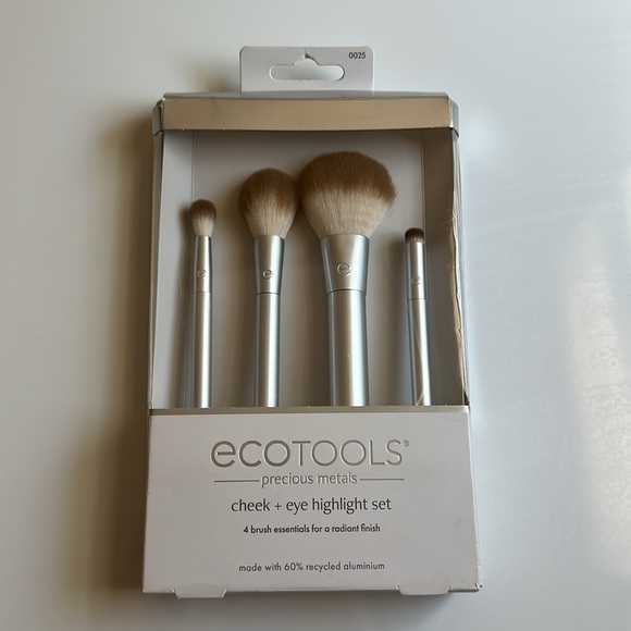 🆕 EcoTools Makeup Brush Set Cheek + Highlight NWT - Picture 1 of 3